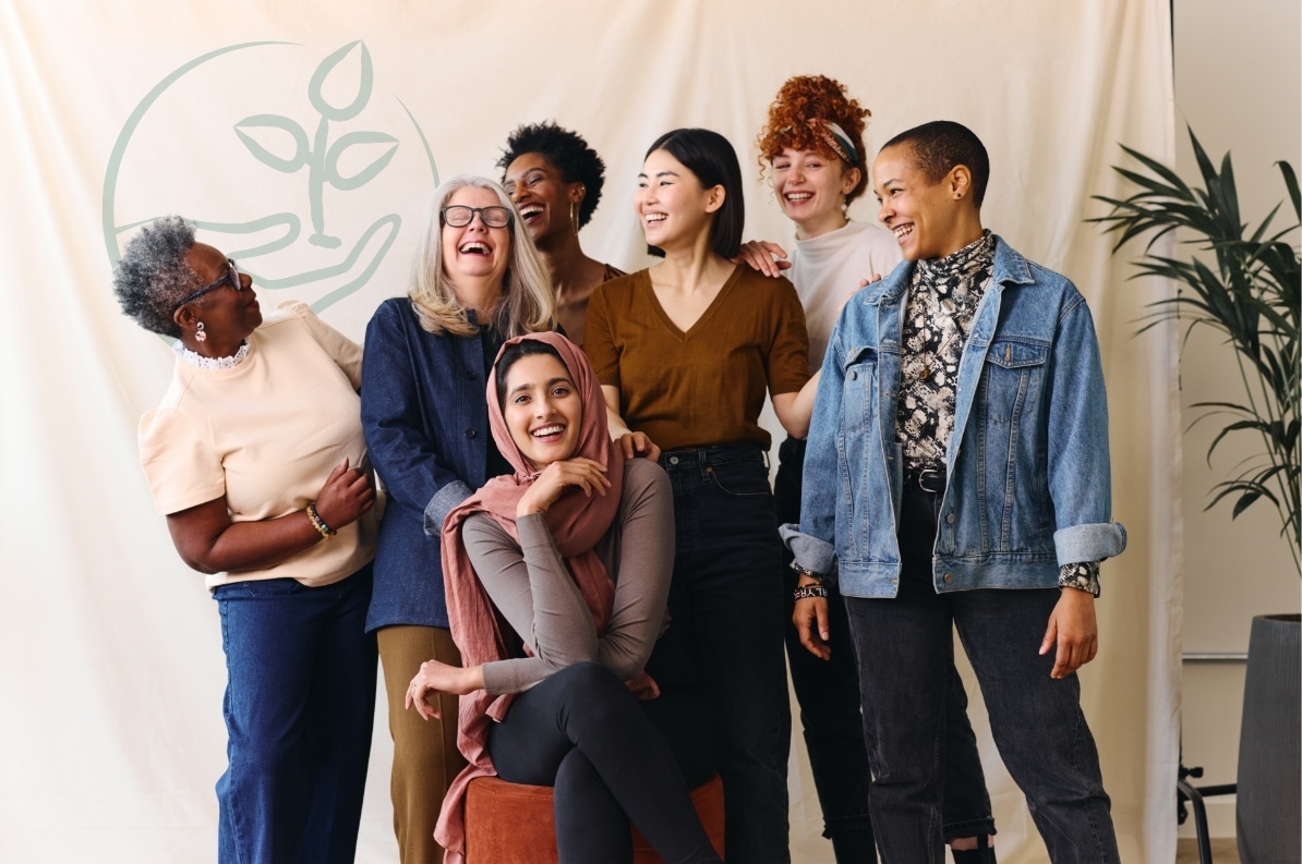 A group sharing a joyful moment together