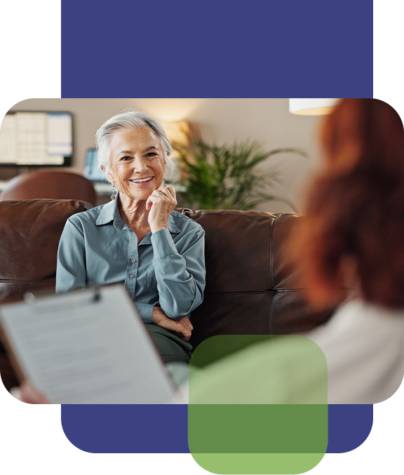 Elderly Woman in Therapy