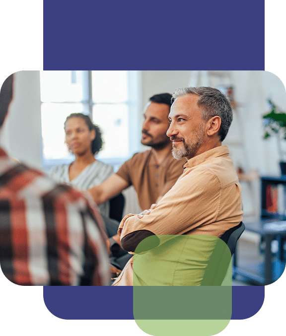 Man in Group Session