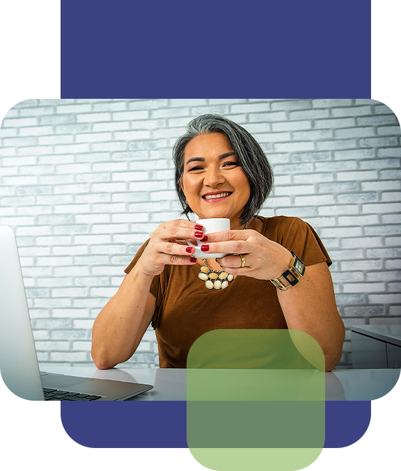 Woman Holding Coffee